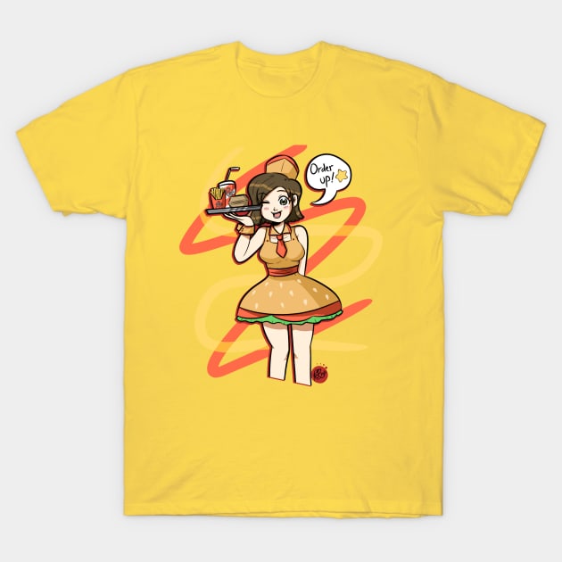 burger gal T-Shirt by robinchan33